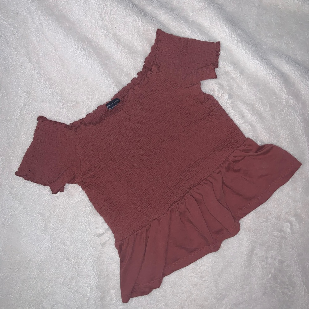 american eagle off the shoulder top